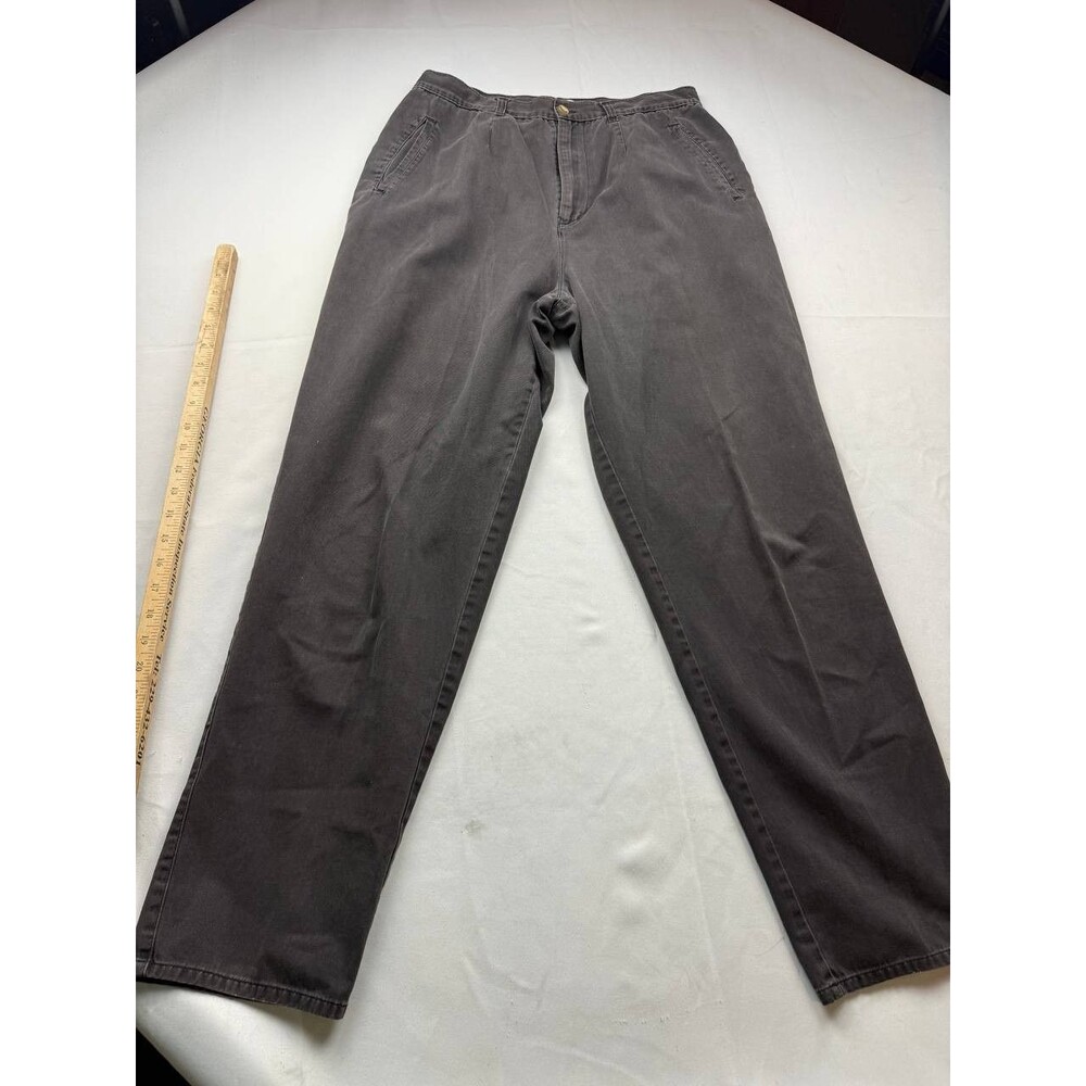 Averroe Mom Pants Women Size 16L‎ Brown High Rise Y2K Pleated Trousers Casual